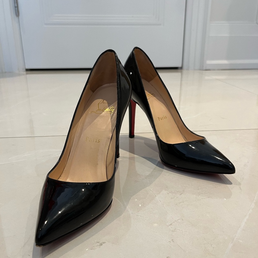 Christian Louboutin Black Patent Heels